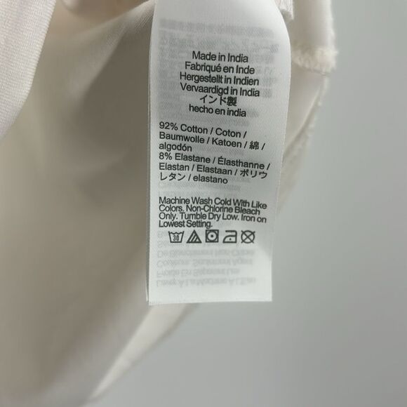 J. Crew Square Neck Cap Sleeve Stretch Top in White Size Large - Picture 7 of 11